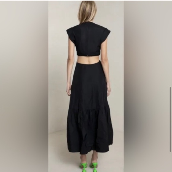 Jason Wu ~ Pink cut out plunge maxi dress - Picture 4 of 5